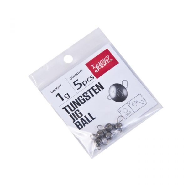 Груз-головки LJ Pro Series TUNGSTEN JIG BALL вольф. разбор. 001г 5шт.