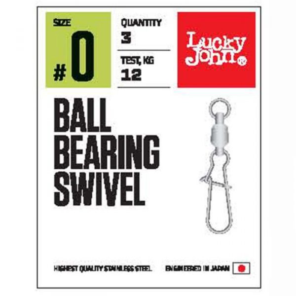 Вертлюги c застеж. и подш. LJ Pro Series BALL BEARING SWIVEL 008 3шт.