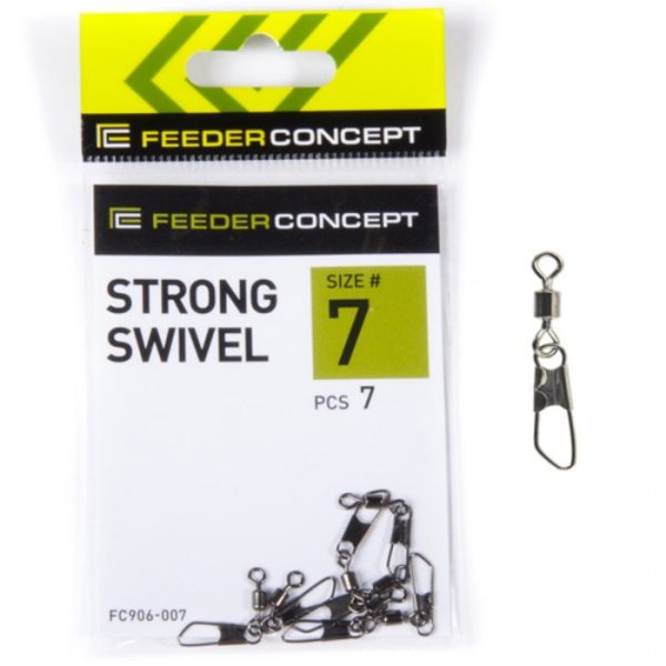 Вертлюги c застежками Feeder Concept STRONG SWIVEL 006 7шт.