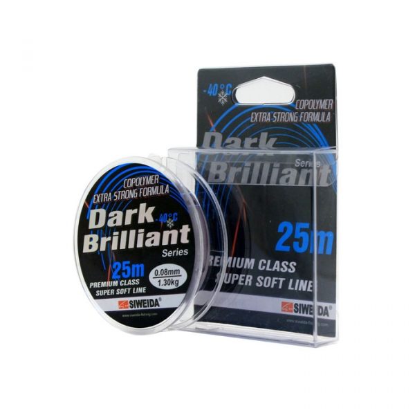 Леска SIWEIDA "DARK BRILLIANT" 25м 0,08 (1,30кг) черная