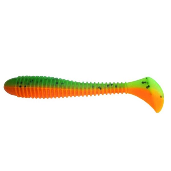 Виброхвост Helios Catcher Pepper Green & Orange, 7 см, 7 шт. (HS-1-018)