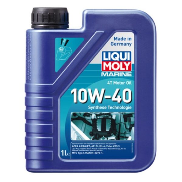 Моторное масло для для лодок LiquiMoly Marine 4T Motor Oil 10W-40 НС-синтетическое, 1 л (25012)